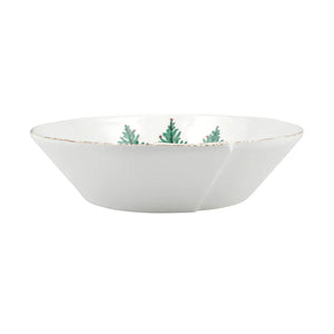 Vietri Melamine Lastra Holiday Large Shallow Serving Bowl