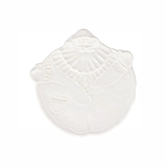 Vietri Pietra Natale Figural Santa Salad Plate