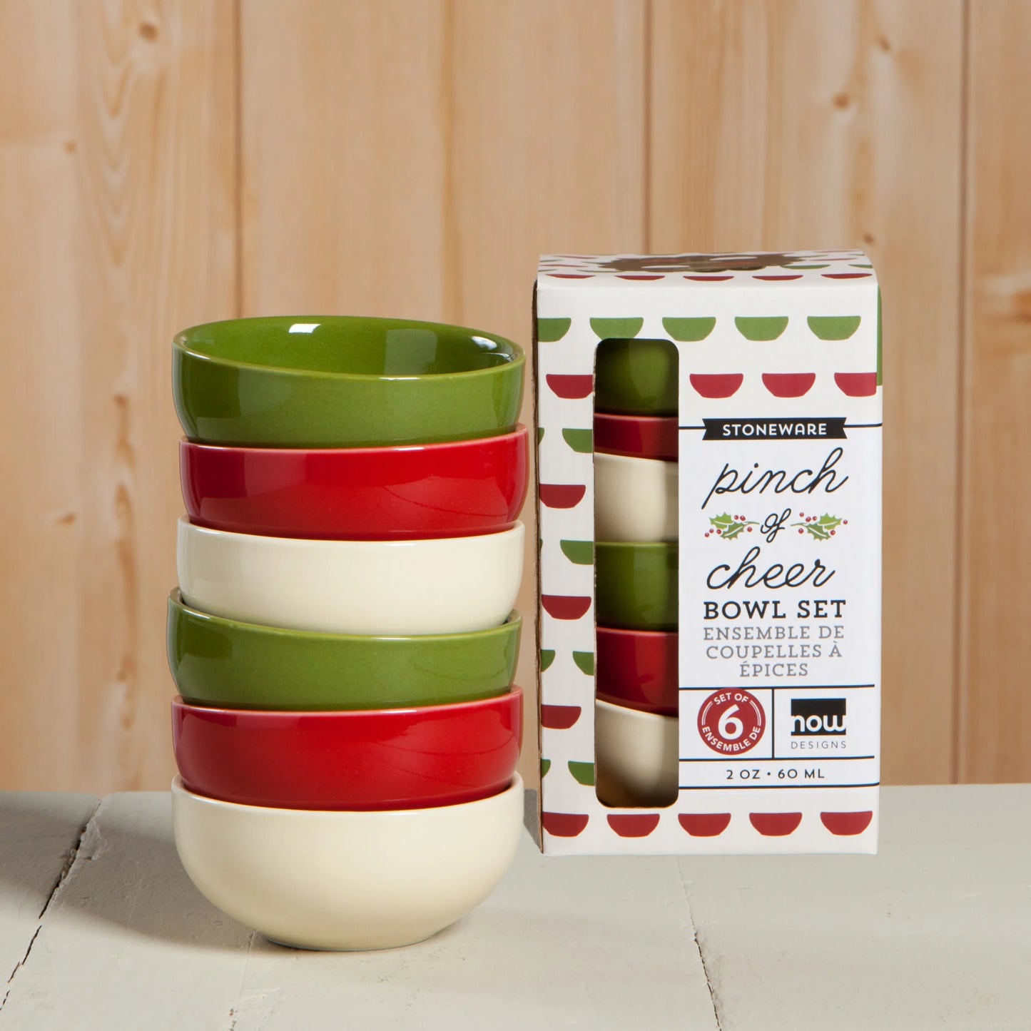 Holiday Pinch Bowl, Set of 6