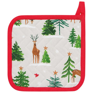 Santa’s Reindeer Chef Potholder