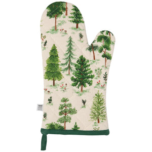 Spruce Woodland Oven Mitt