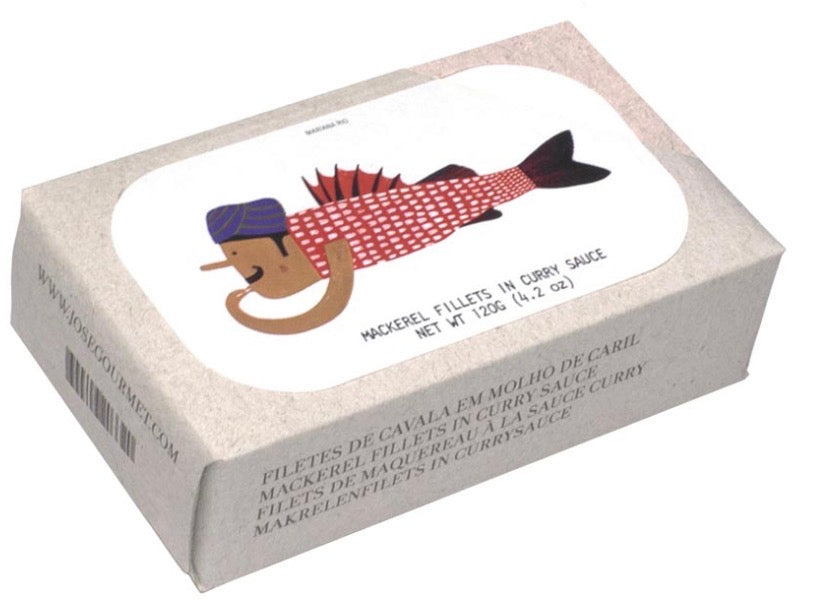José Gourmet Mackerel Fillets in Curry, 120g