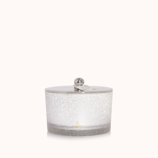 Thymes Frasier Fir Flocked 3-Wick Poured Candle, 18oz