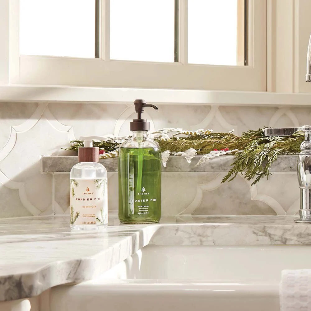 Thymes Frasier Fir Glass Hand Wash, Large