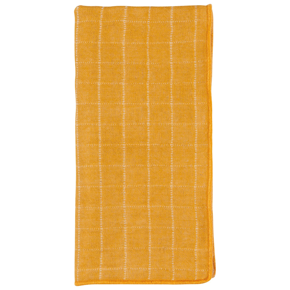 Double Weave Ochre Napkin, Set of 4