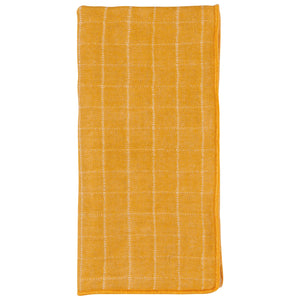 Double Weave Ochre Napkin, Set of 4