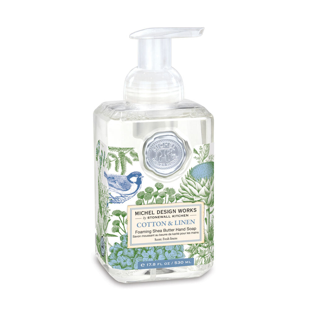 Michel Design Works Cotton & Linen Foaming Hand Soap, 17.8 oz