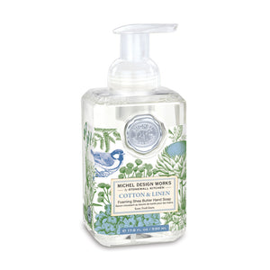 Michel Design Works Cotton & Linen Foaming Hand Soap, 17.8 oz