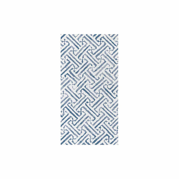 Vietri Papersoft Napkins Greek Key Blue Guest Towels, Pack Of 20