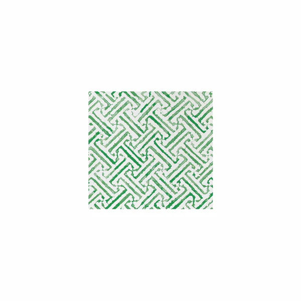 Vietri Papersoft Napkins Greek Key Green Cocktail Napkins, Pack Of 20