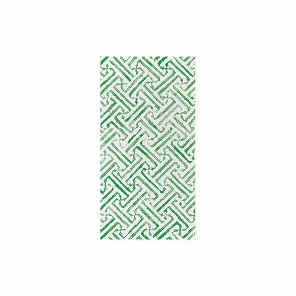 Vietri Papersoft Napkins Greek Key Green Guest Towels, Pack Of 20