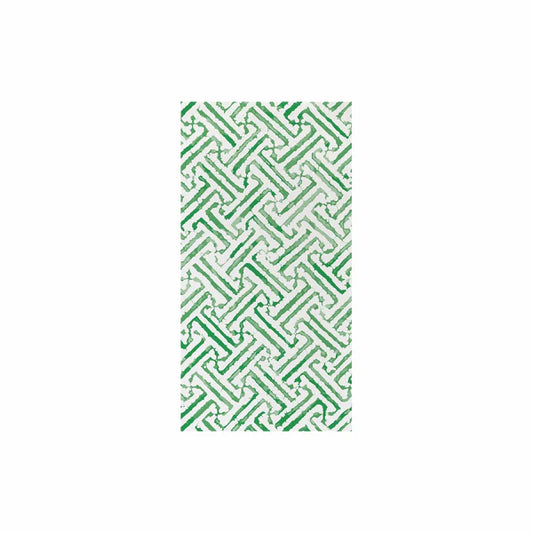 Vietri Papersoft Napkins Greek Key Green Guest Towels, Pack Of 20