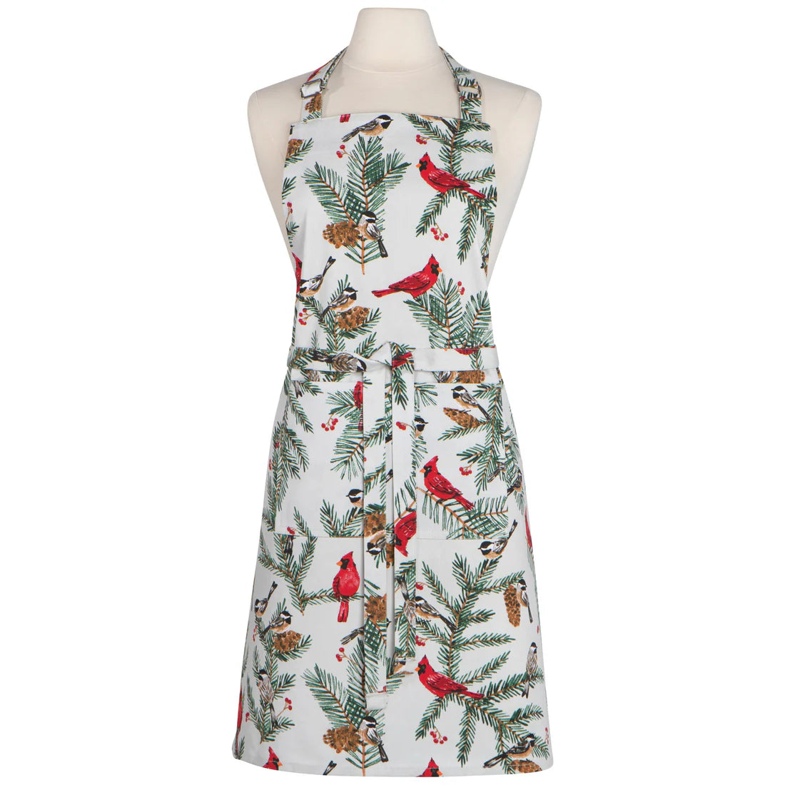 Apron Christmas Birds & Boughs