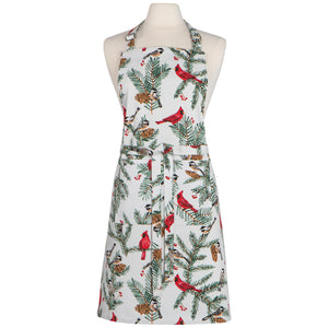Apron Christmas Birds & Boughs