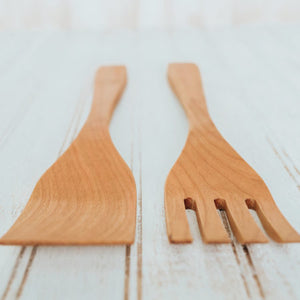 Michigan Cherry Salad Servers/Oil Finish