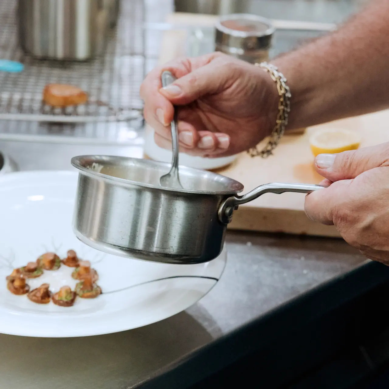 Made In Stainless Clad Butter Warmer Pan, 3/4qt