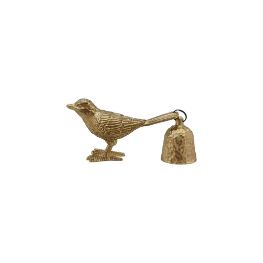 Pewter Bird Shaped Candle Snuffer, Antique Gold