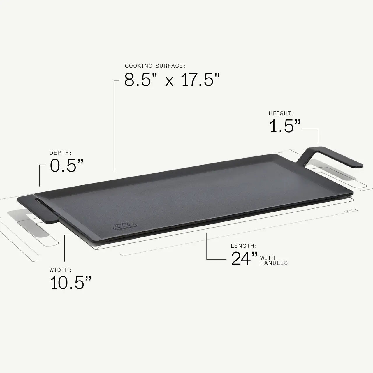 Made In Carbon Steel Rectangular Griddle