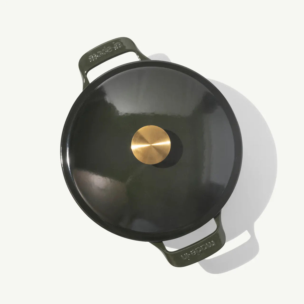 Made In Round Enameled Cast Iron Dutch Oven, 5.5qt