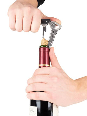 Rabbit Automatic Electric Corkscrew Wine Bottle Opener (Shiny Black)