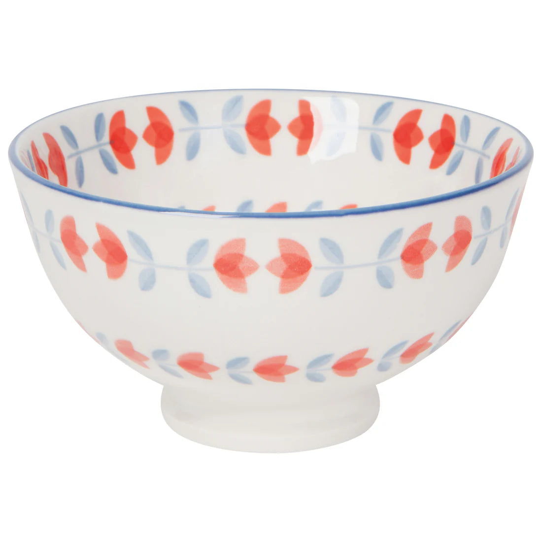 Red Tulip Stamped Bowl, 4”