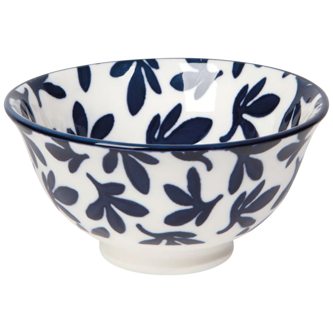 Blue Floral Stamped Bowl, 3.5”