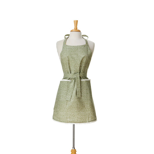 Distressed Geometric Print Apron