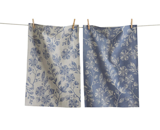 Canyon Print Floral Dishtowel, Set of 2