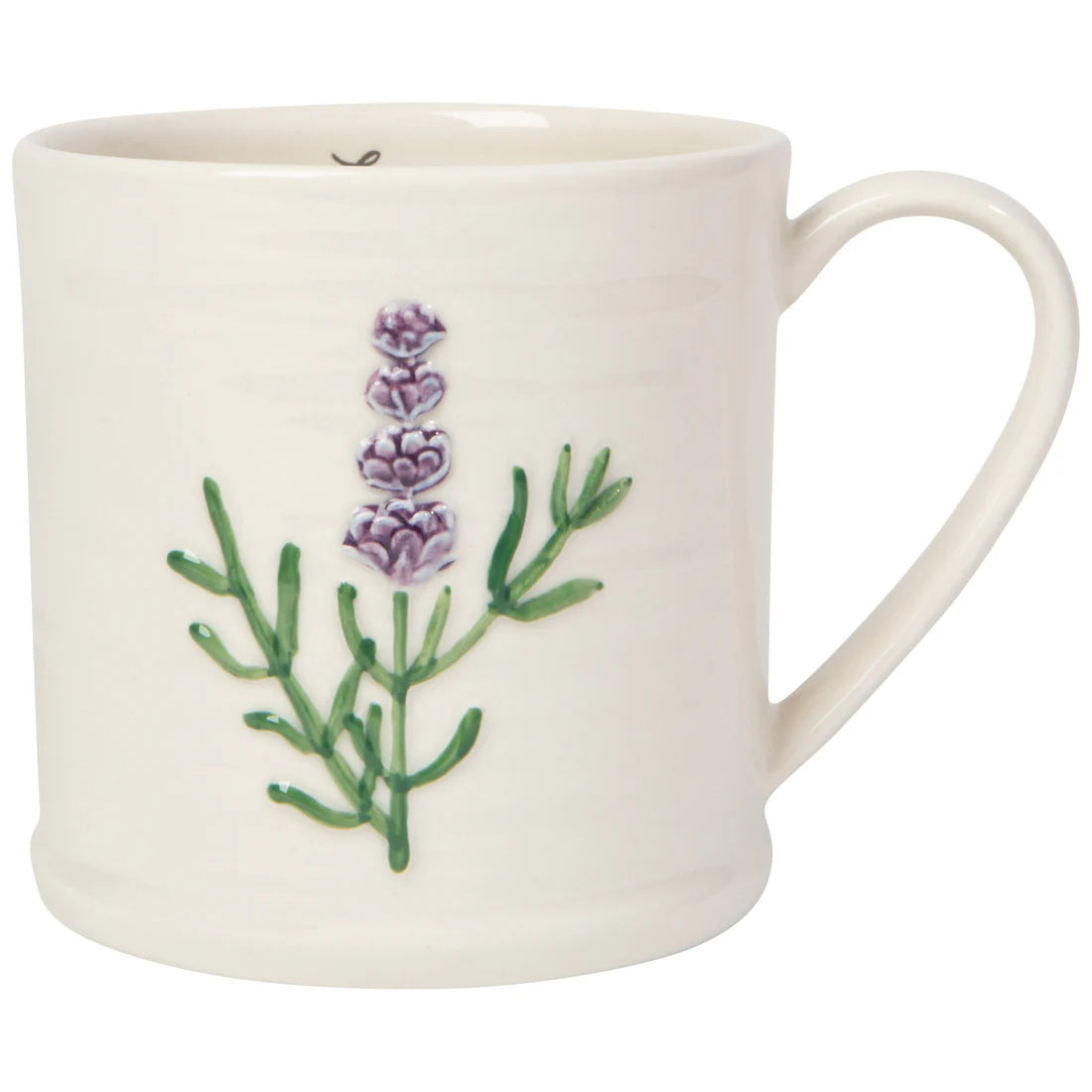 Floral Embossed Mug, 16oz