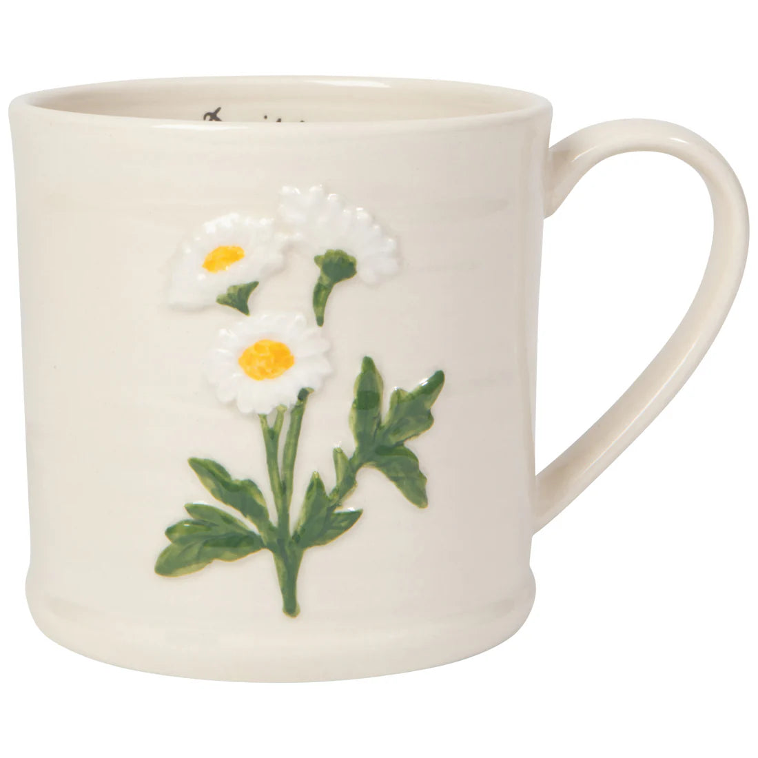 Floral Embossed Mug, 16oz