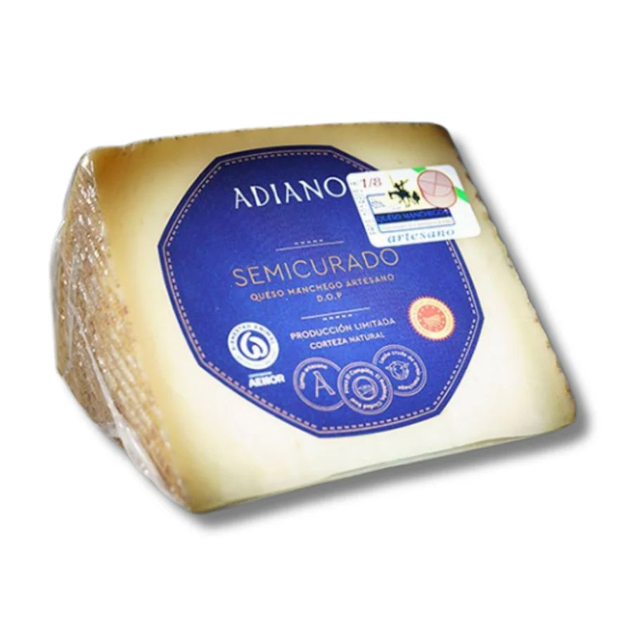 Adiano Queso Manchego Semicured, 7oz Wedge