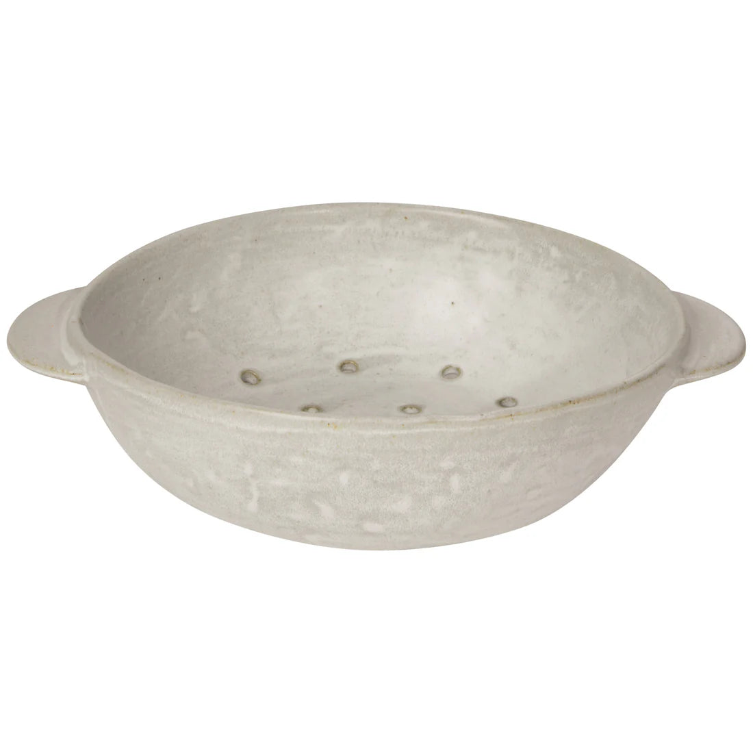 Ivory Stoneware Fruit Bowl, 9”