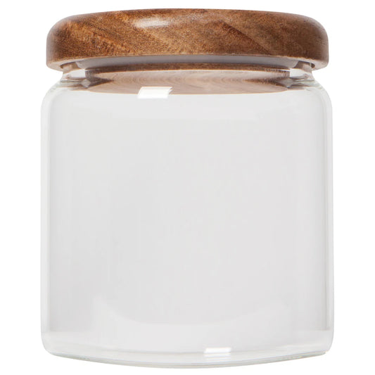 Glass Jar with Acacia Wood Lid