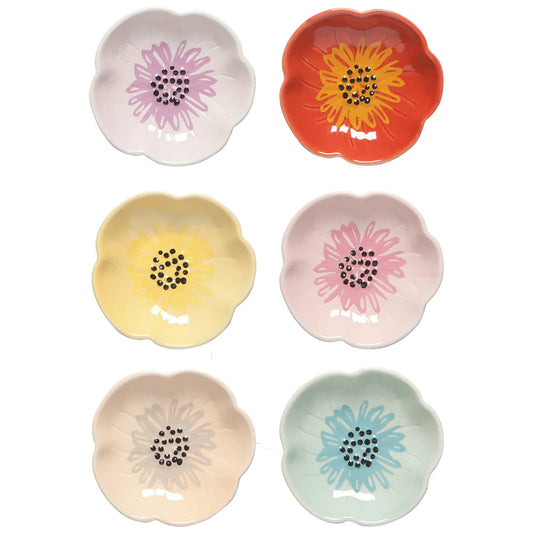 Flower Pinch Bowls, Assorted