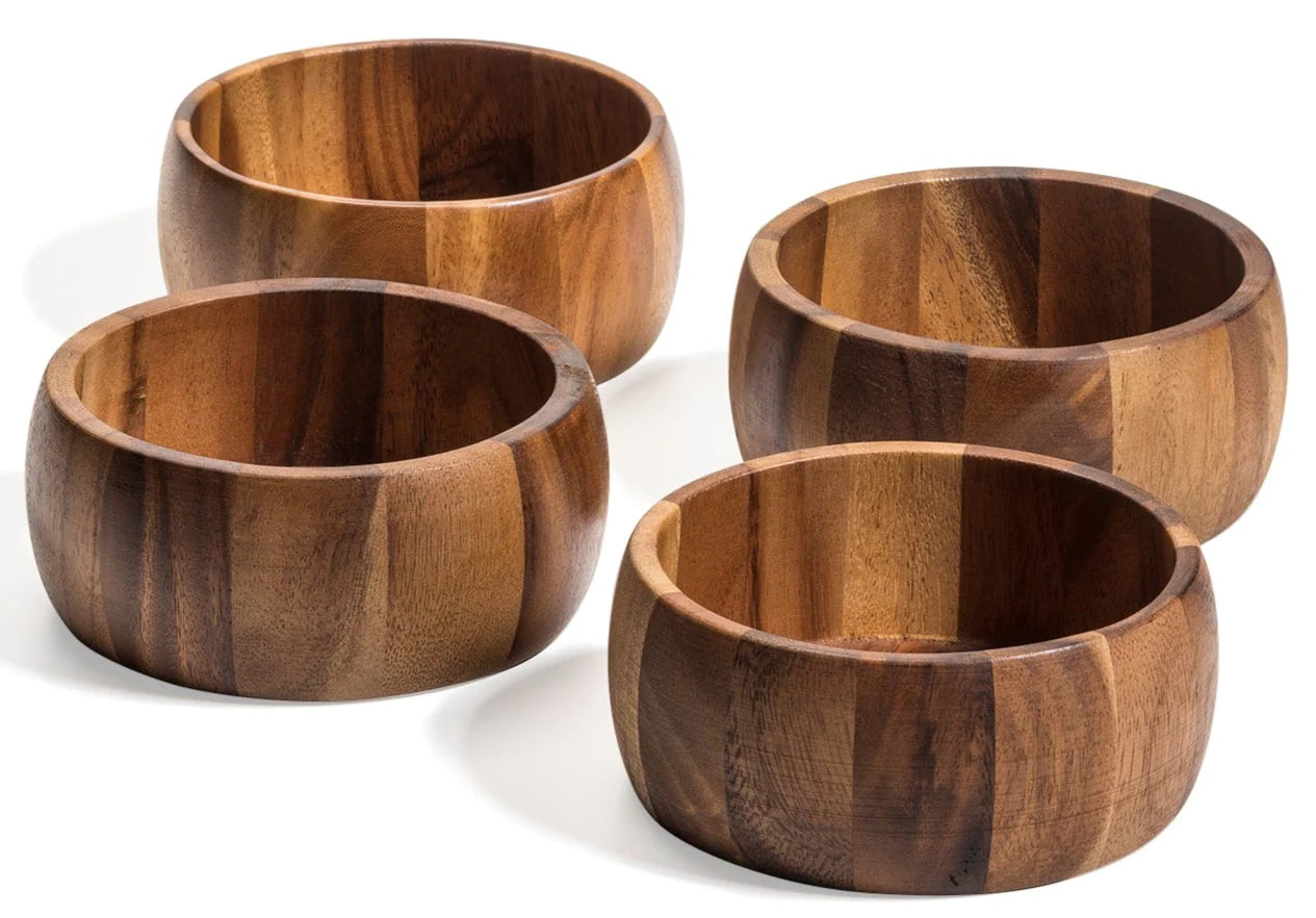 Acacia Wood Salad Bowl, Indiv