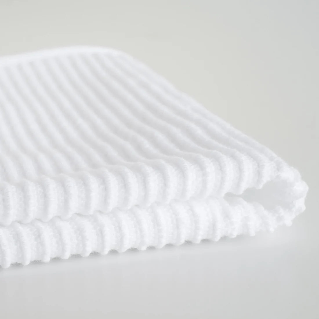 Ripple White Dishcloths, Set of 2