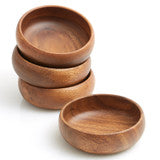 Acacia Wood Snack Bowls