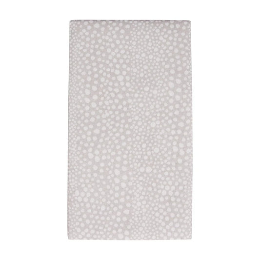 Caspari Pebble Grey-Paper Linen Airlaid Guest Towel Napkins, Set of 12