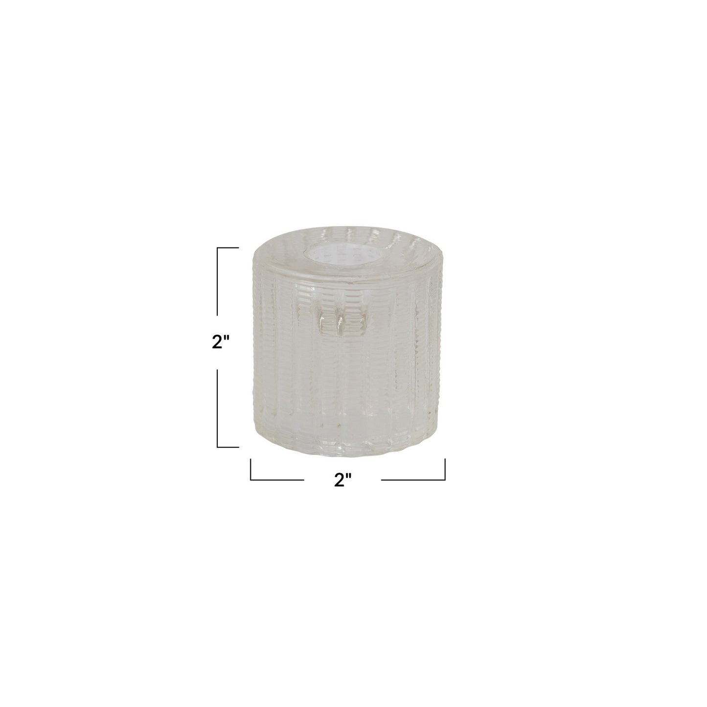Cut Glass Taper Holder