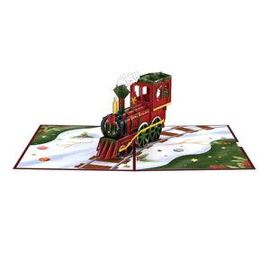 Lovepop Santa Train Pop-Up Card