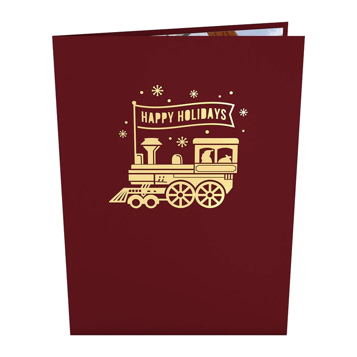 Lovepop Santa Train Pop-Up Card