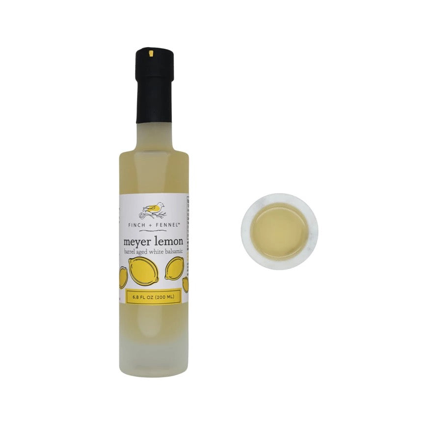 Finch & Fennel Meyer Lemon White Balsamic Vinegar, 6.8 oz