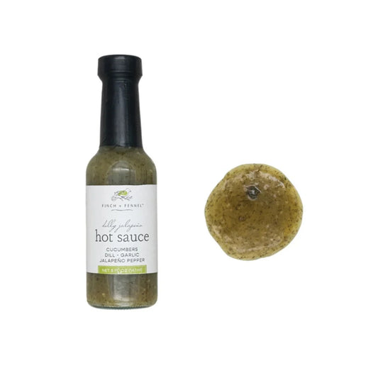 Finch & Fennel Dilly Jalapeno Sauce Hot, 5oz