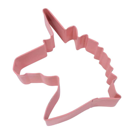 Unicorn Head Cookie Cutter Pink