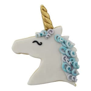 Unicorn Head Cookie Cutter Pink