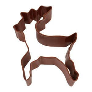 Reindeer Standing Cookie Cutter Brown, 4”