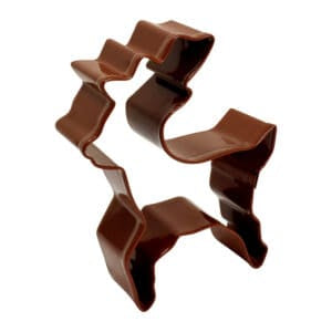 Reindeer Standing Cookie Cutter Brown, 4”