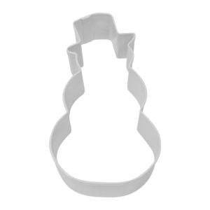 Snowman With Hat Cookie Cutter White - 4”