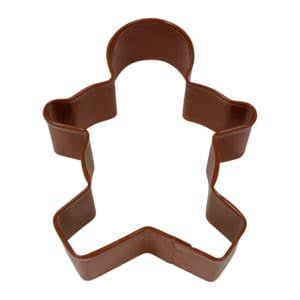 Brown Gingerbread Boy Cookie Cutter -  3.75"