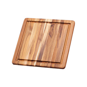 Teakhaus Essential Square Cutting/Serving Board & Juice Canal